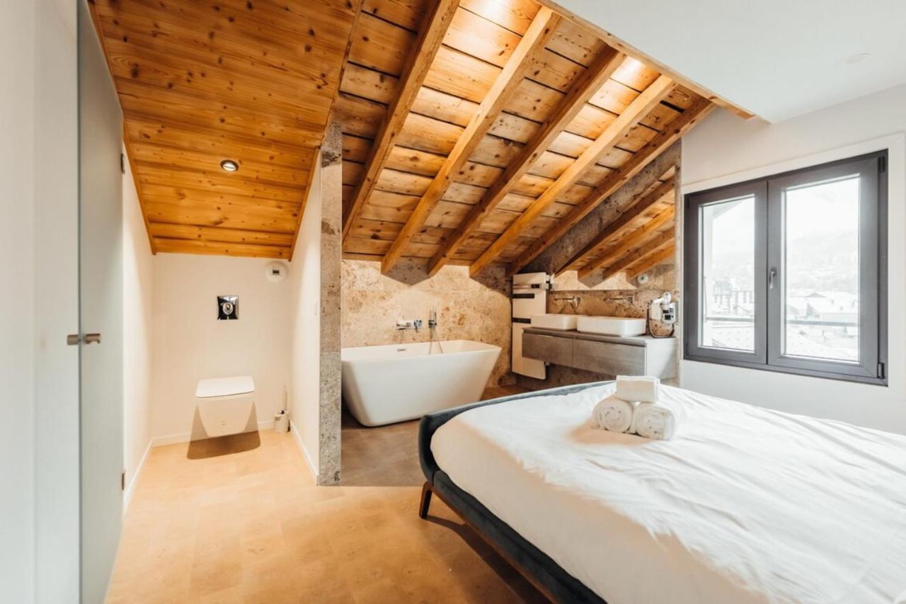 Luxurious 3-Bedroom Flat With Sauna And Garage Шамони Экстерьер фото