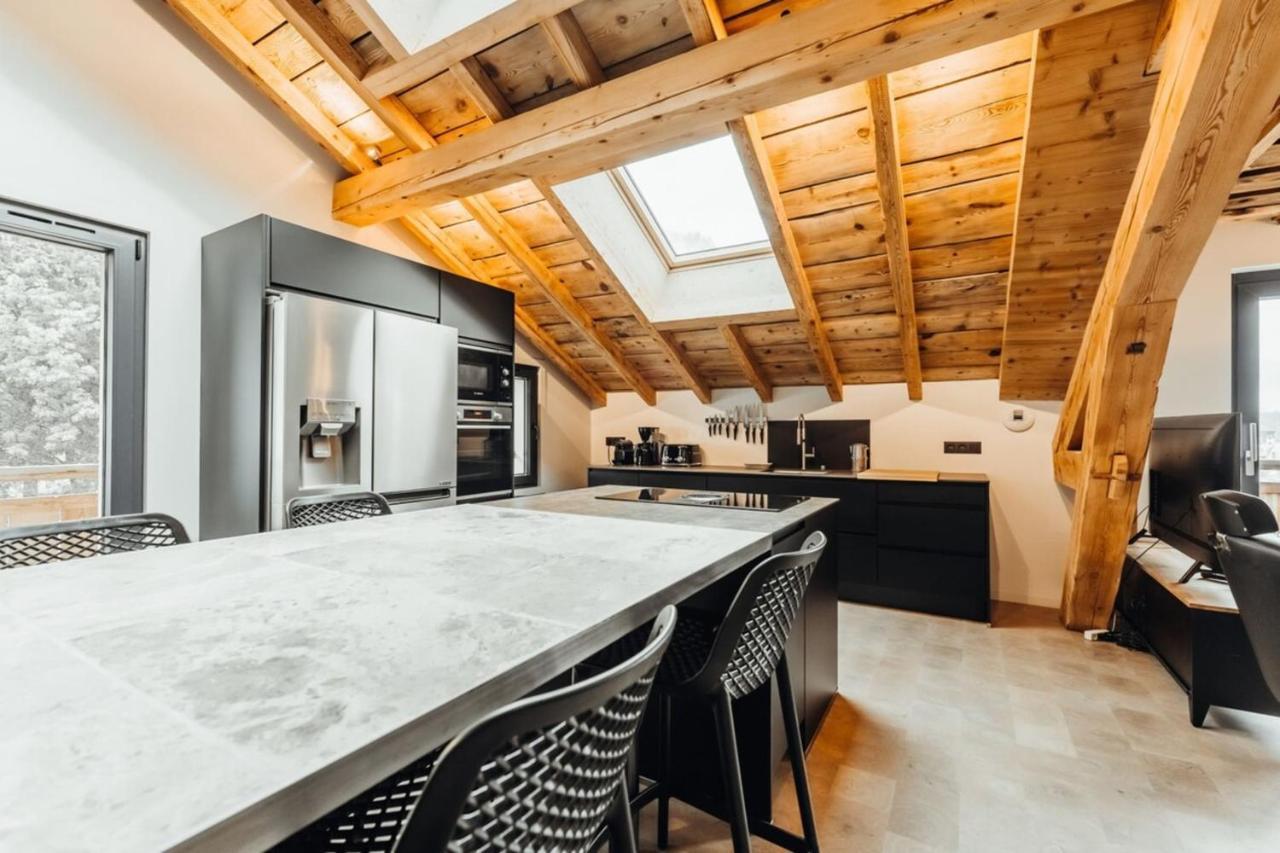 Luxurious 3-Bedroom Flat With Sauna And Garage Шамони Экстерьер фото